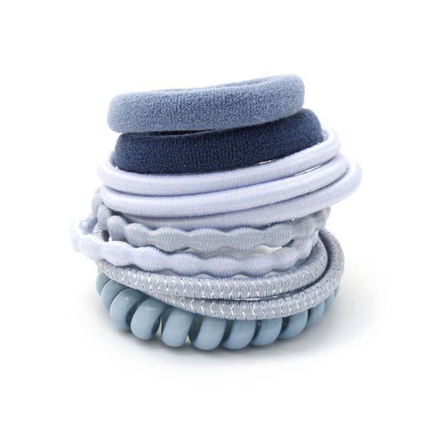 Inca UK – wholesale Hair tie – Elastics - Assorted - Card of 10 - Mixed thickness3