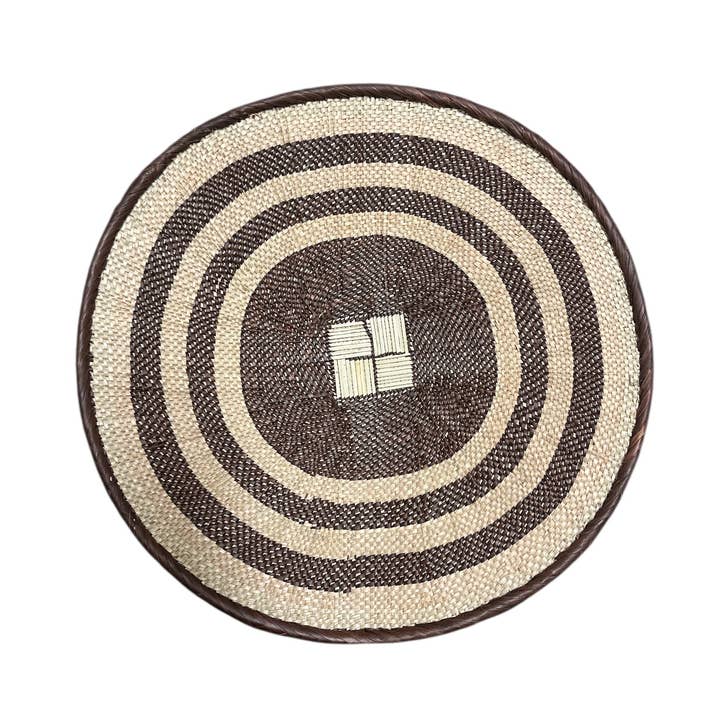 Cesto Africano Binga ou Tonga do Zimbabué de 18" de diâmetro Cesto # 70 por atacado de The African Home Goods