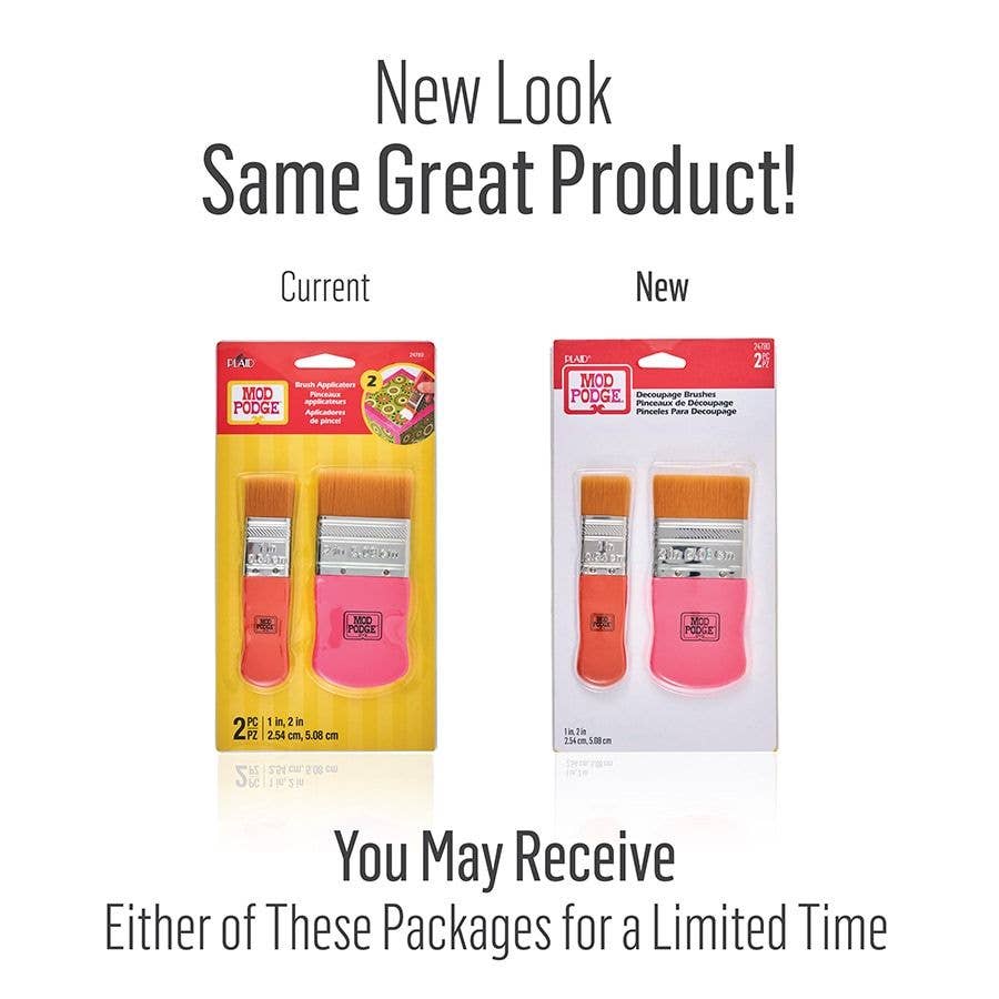 Plaid Crafts - Wholesale Craft Tool - Mod Podge ® Decoupage Brushes - 2-Piece2