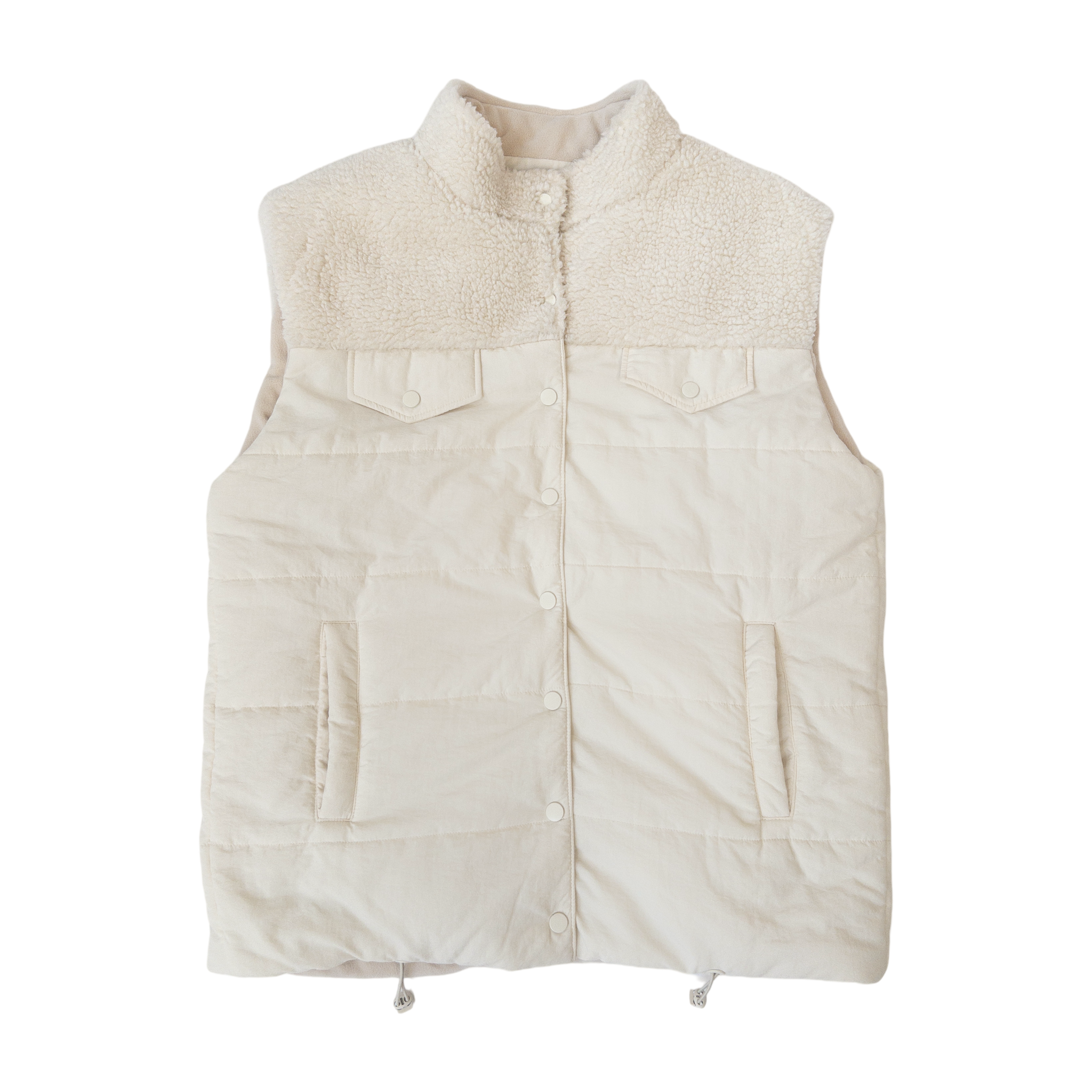 GIGI’S USA – wholesale Outerwear Vest - Women’s – Comfort Teddy Creamy Cloud Women’s Vest0