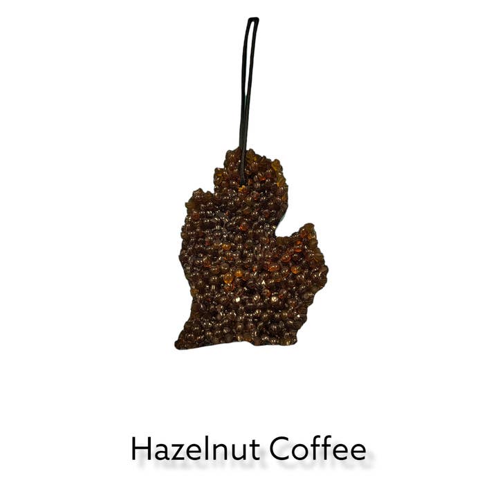 Hazelnut Coffee - Michigan Mitten Air Freshener for wholesale by Pic's & Wic's LLC