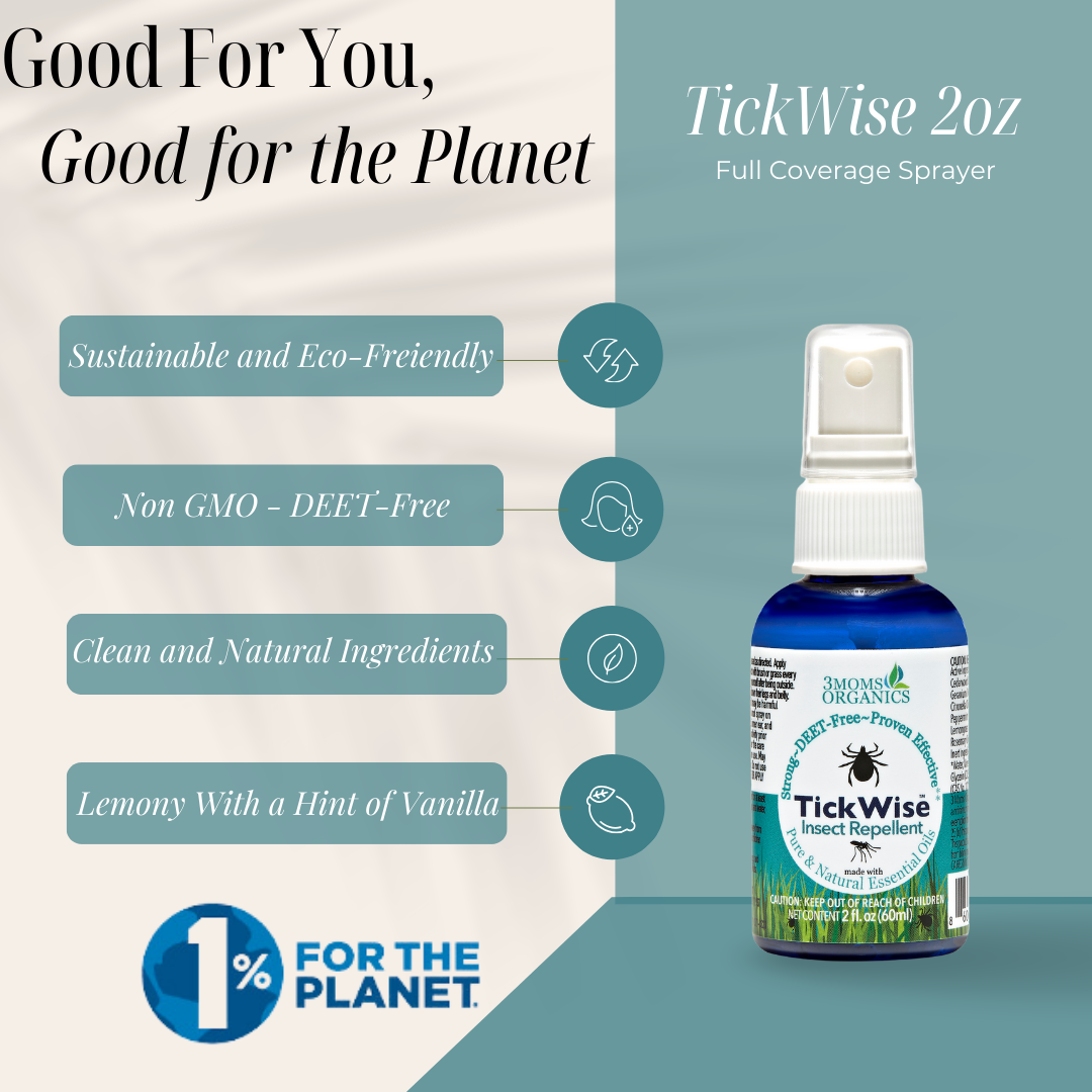 3 Moms Organics - Wholesale Insect Repellent - TickWise by 3 Moms Organics 2oz1