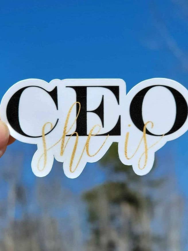 CEO She Is Sticker | Lady Boss per la vendita all'ingrosso da parte di A Little Design Company