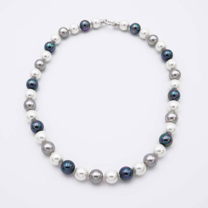 France Perles - Venta al por mayor Collares de cuentas/perlas - Collar de perlas mallorquinas - 12 mm - longitud 50 cm