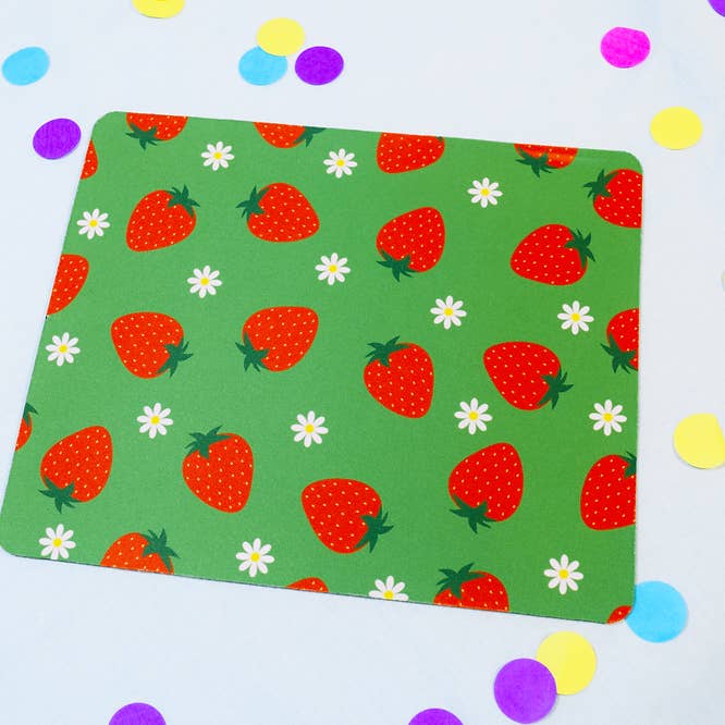 Strawberry Mousepad for wholesale by Feisty Design Company