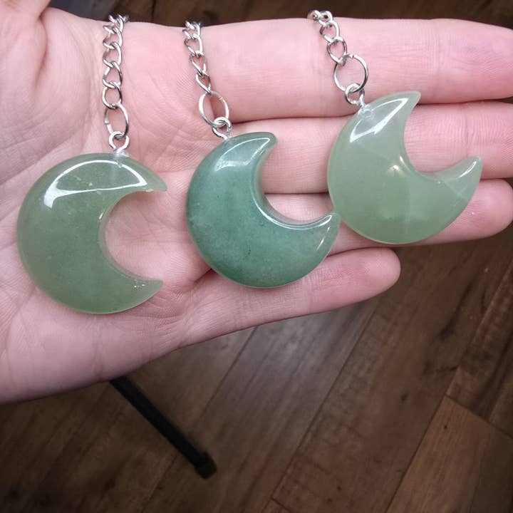 Eclectic Wallflower Boutique - Wholesale Tea Strainer/Infuser - Green Aventurine Moon Loose Tea Leaf Infuser1