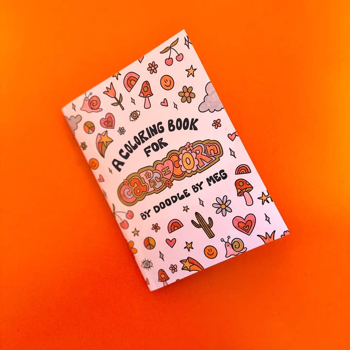 Doodle By Meg - Wholesale Coloring & Activity Book - Adult - Capricorn Zodiac Coloring Book