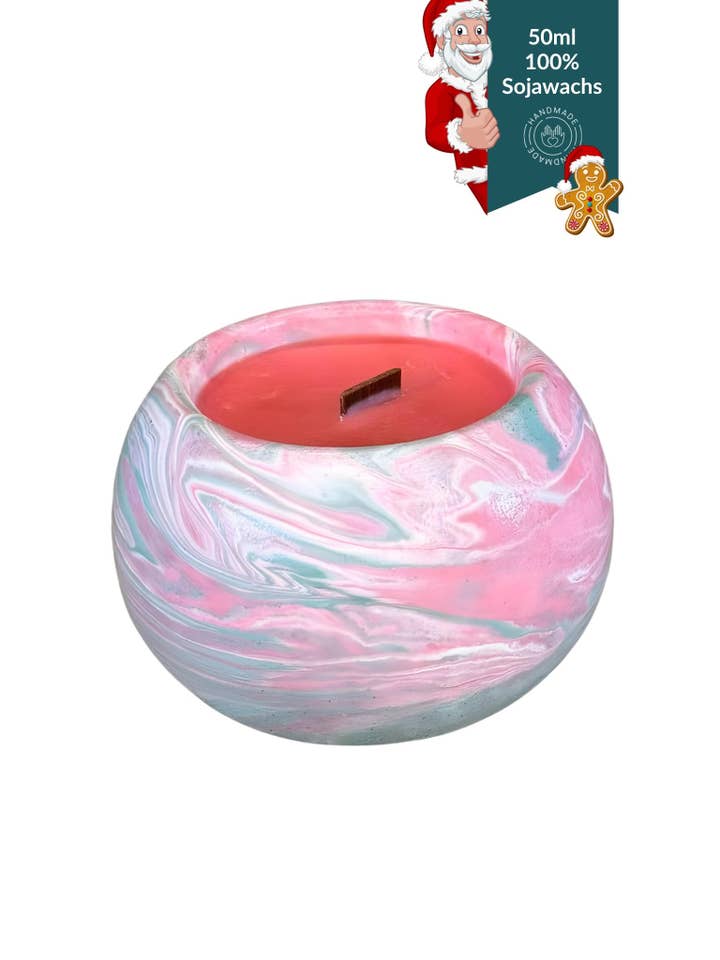 Winter Magic - Vela festiva de cera de soja Christmas Joy com pavio de madeira por atacado de SacredThings