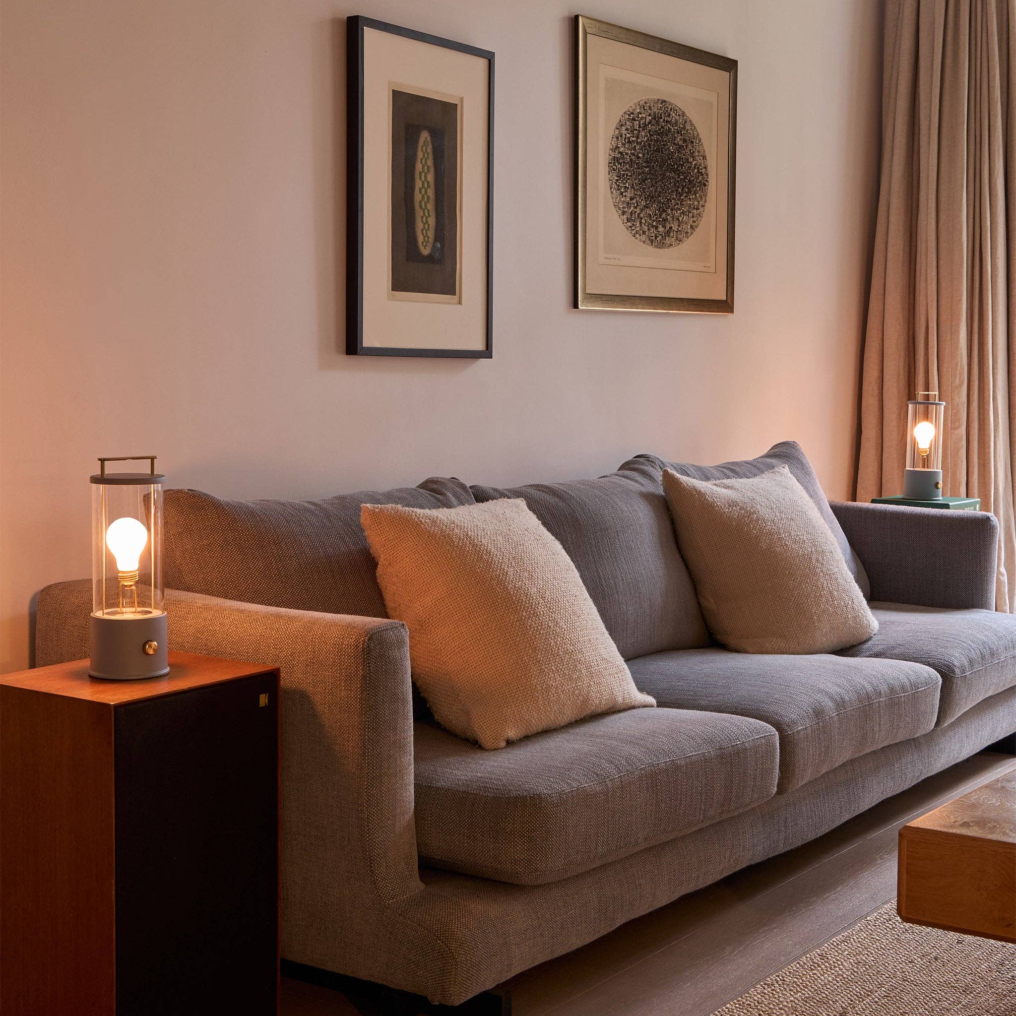 The Muse Portable Lamp in Selvedge Blue - Set of 2 for wholesale on Faire1