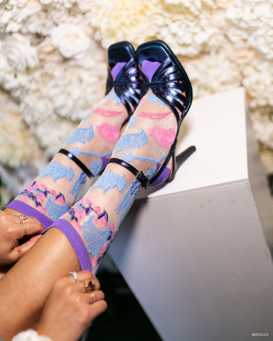 Sock Candy – Engroshandel Strømper - Dame – Wicked Gør dig klar med Glinda Shimmer Sheer Crew Sok9