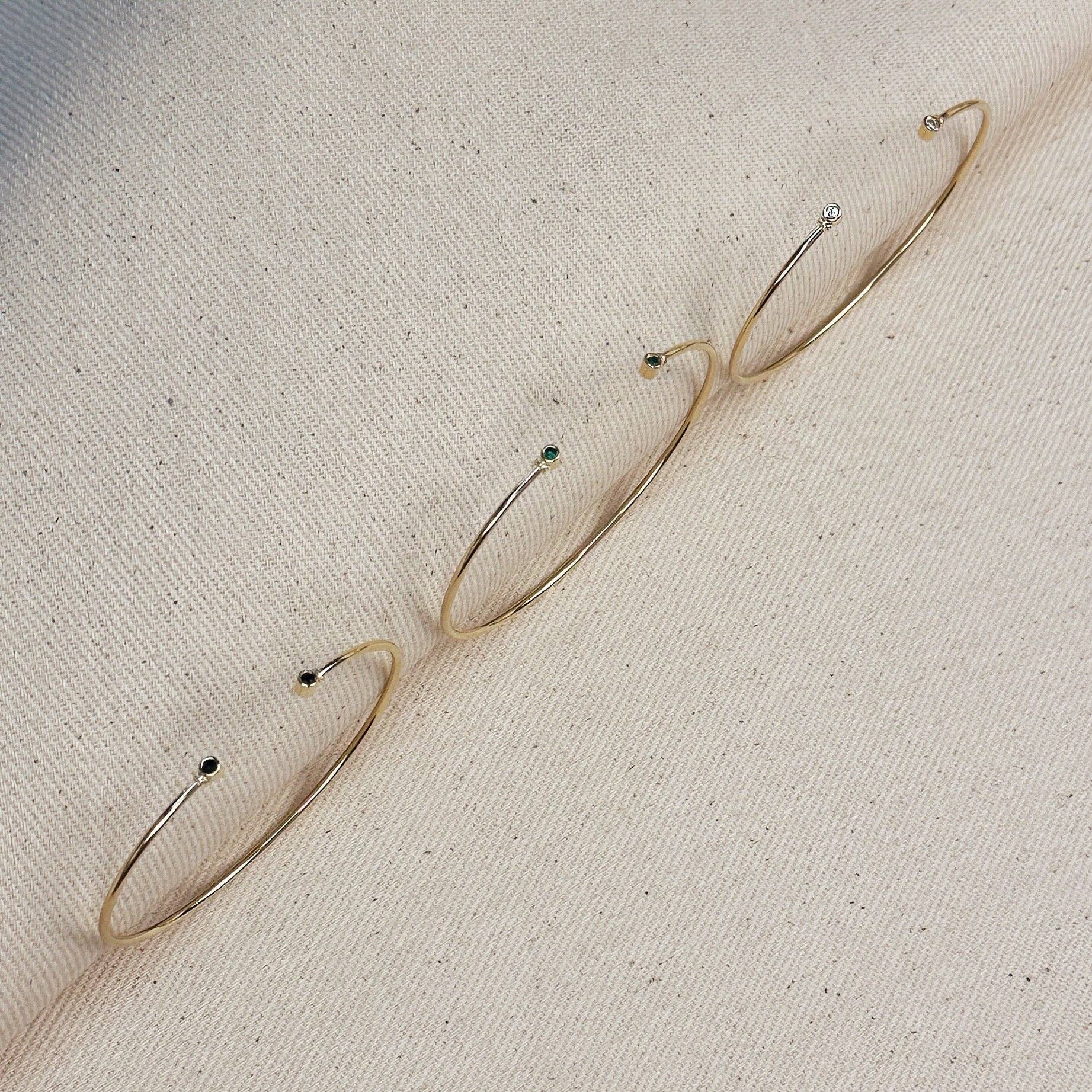 GoldFi - Wholesale Cuff Bracelet - 18k Gold Filled Open CZ Cuff Bracelet3