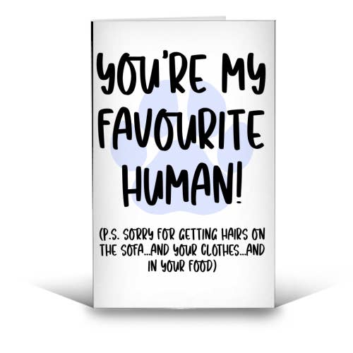 ART WOW – wholesale Love card – Greetings cards 'You're My Favourite Hum