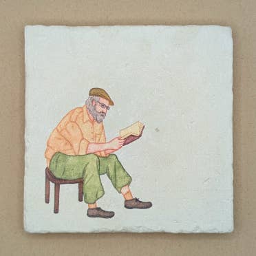 Azulejo - Velho a ler por atacado de moreydesign | ask a duck