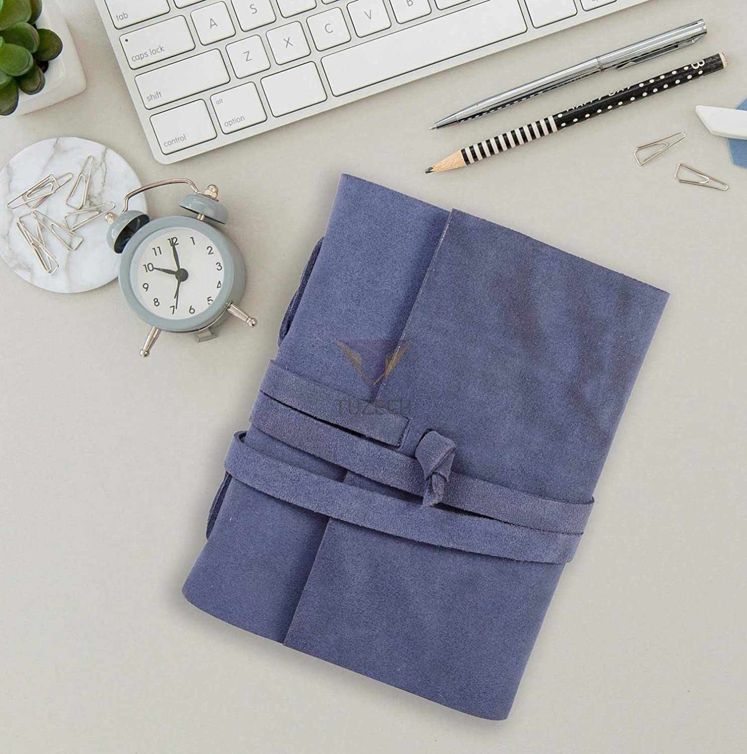 Tuzech Leather - Wholesale Journal/Diary - Tuzech Leather Journal Writing Notebook Antique Handmade Leather Bound Daily Notepad for Men/Women Unlined Paper for Art Sketchbook Travel Diary to Write in 7 Inches23