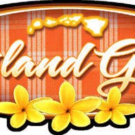Island Girl Palaka Decal for wholesale by nalu blue