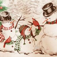 Elrene Home Fashions - Wholesale Tablecloth - Snowman Winterland Holiday Snowflake Christmas Tablecloth