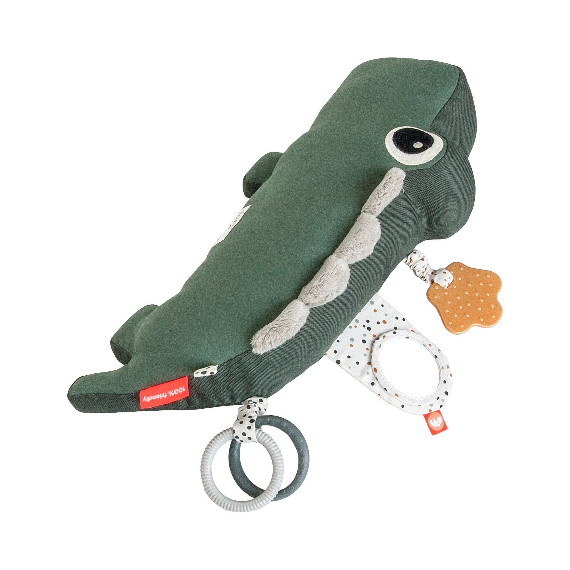 Tummy Time Pillow & Activity Toy Croco Green for wholesale on Faire2