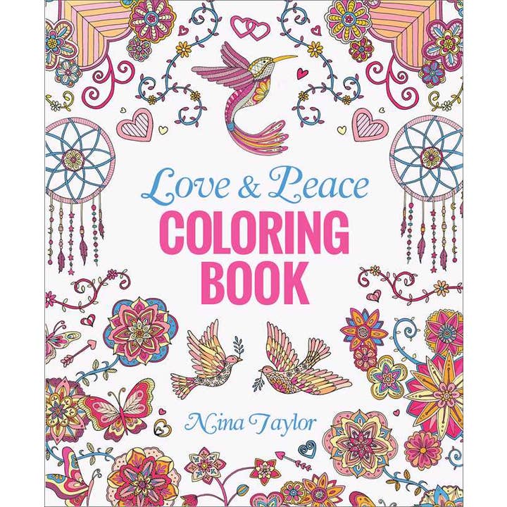 Love & Peace Coloring Book by for wholesale by Simon & Schuster