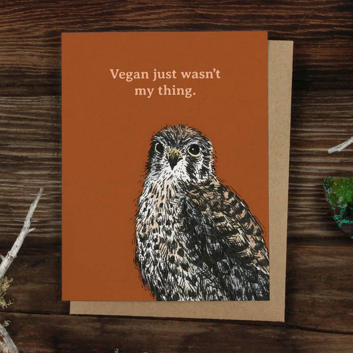 Alpinecho - Wholesale Everyday Greeting Card - Bird Chatter Kestrel Greeting Card0