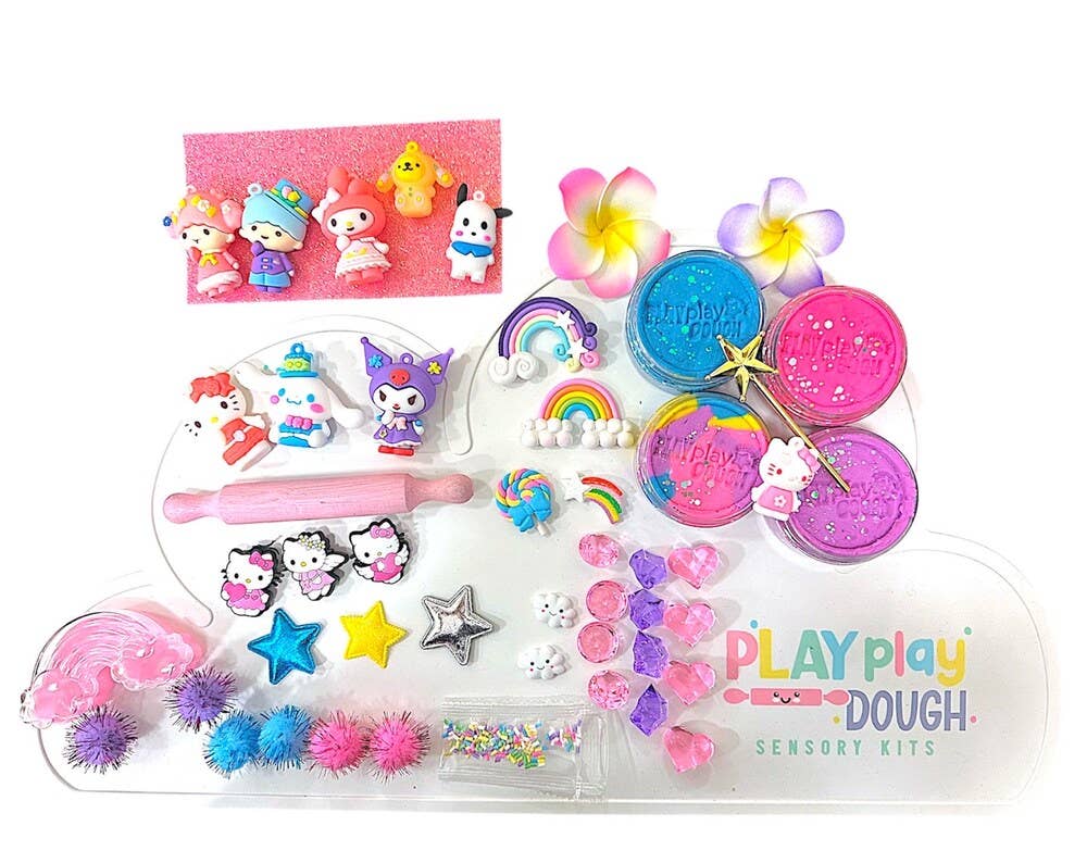 Play Play Dough - Wholesale Putty/Slime - Kids - Hello kitty & friends sensory kits, playdoh party favors dough sensory kit1