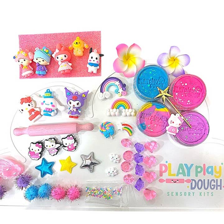 Play Play Dough - Wholesale Putty/Slime - Kids - Hello kitty & friends sensory kits, playdoh party favors dough sensory kit1