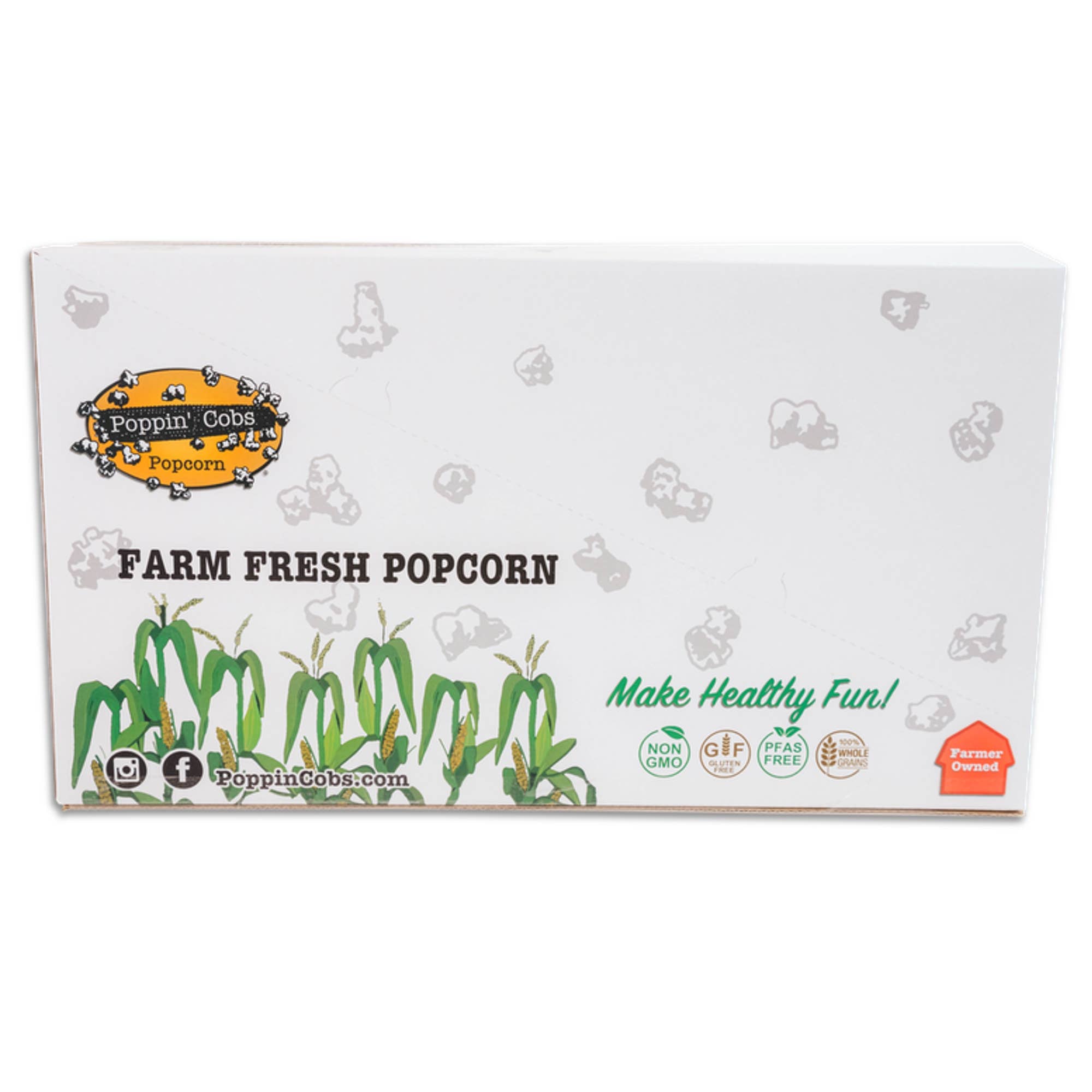 Poppin' Cobs Popcorn - Wholesale Popcorn - Popcorn on the Cob - Single Pack in a 16 pack case3