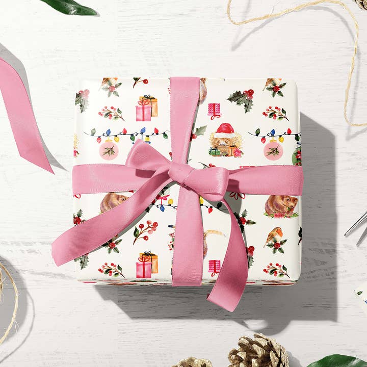 Multi Colored Australian Christmas Wrapping Paper for wholesale on Faire