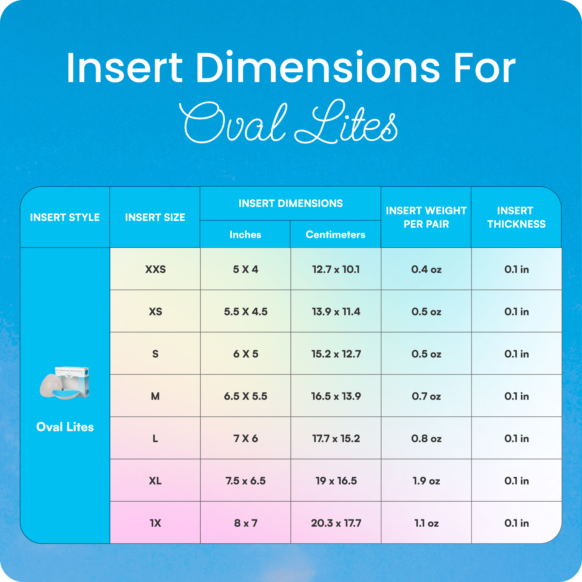 Honey Cloudz - Wholesale Bra Inserts - Women's - Oval Lites Bra Inserts4