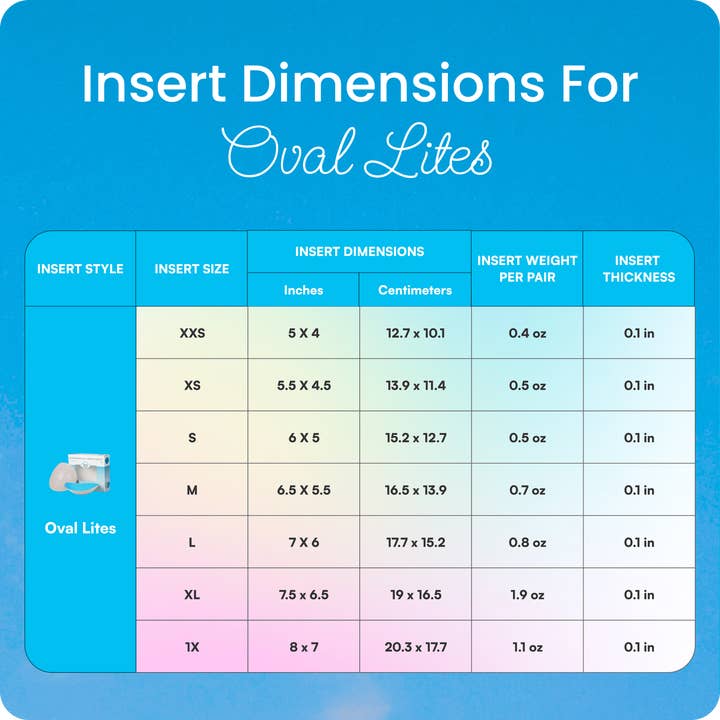 Honey Cloudz - Wholesale Bra Inserts - Women's - Oval Lites Bra Inserts4