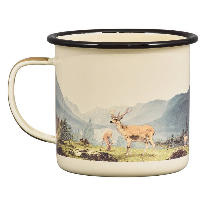 Gentlemen's Hardware - Wholesale Coffee Mug - Enamel Mug - Deer, 17oz