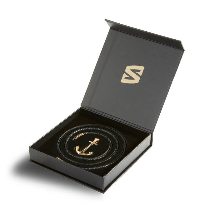 SERASAR - Wholesale Halskettinghanger - Anker leren ketting, goud, N0151