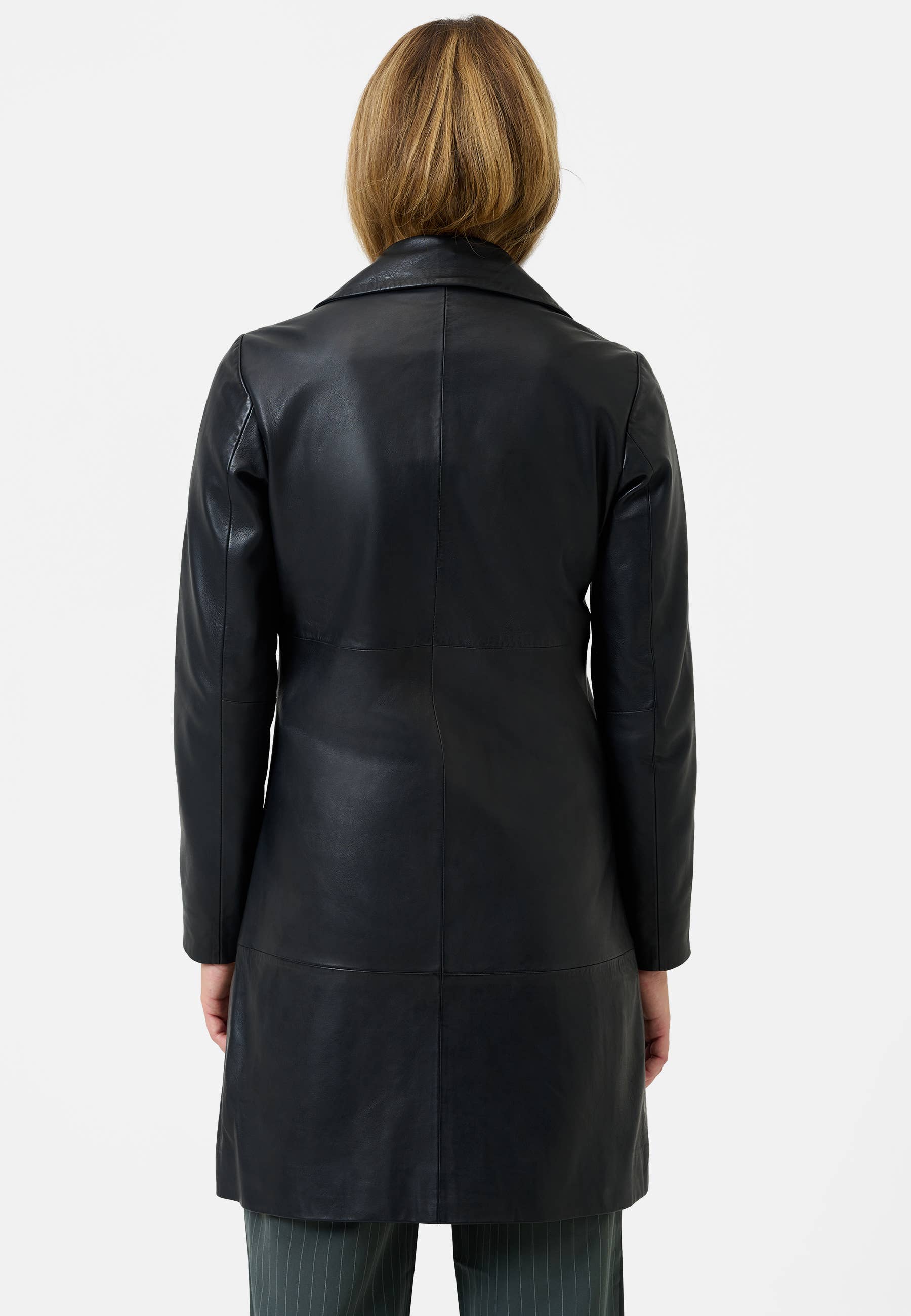 Ricano – Großhandel Mantel - Damen – Klassischer Damen Ledermantel Marzia  - Lamm Nappa Leder8