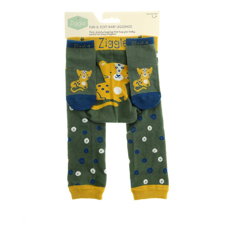 Savanna Leopard Leggings and Socks Set for wholesale by Ziggle Baby