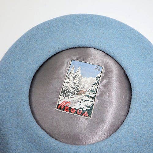 Vintage edition beret Negua - Light blue for wholesale by Le Beret Français