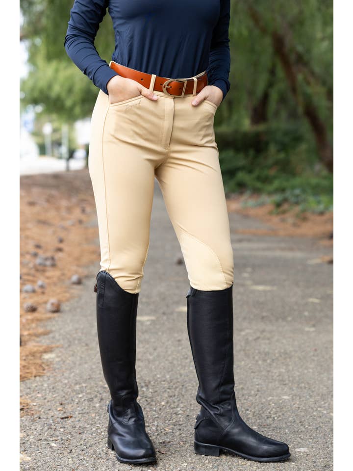 Grewal Equestrian - Wholesale Pants - Women's - Bianca Ladies Clarino Knee Patch Breeches2