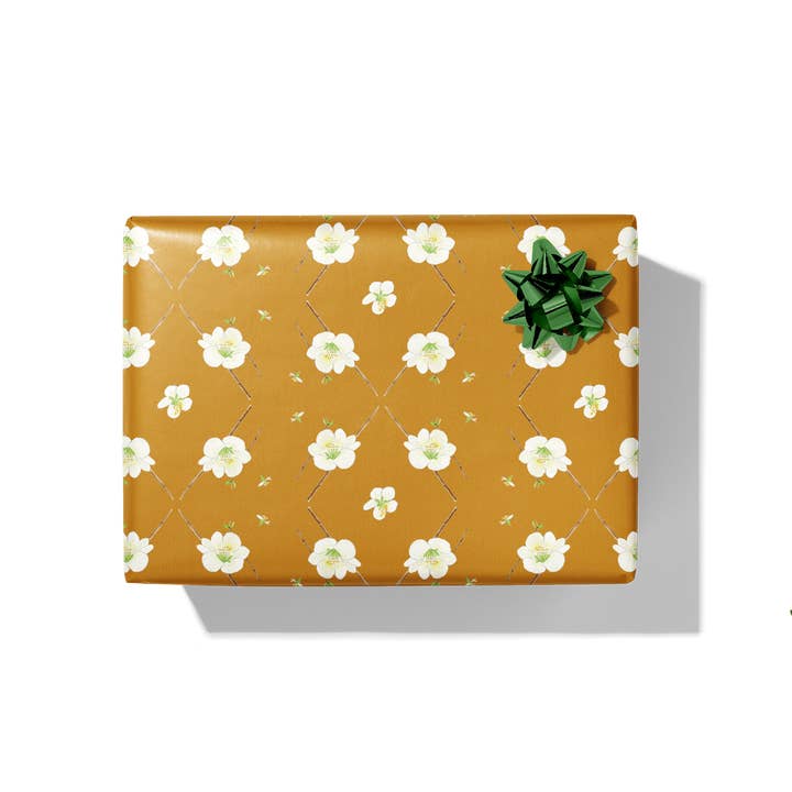 re:mused studio - Wholesale Flat wrap - Blossoms Gift Wrap Sheet – Double Sided14