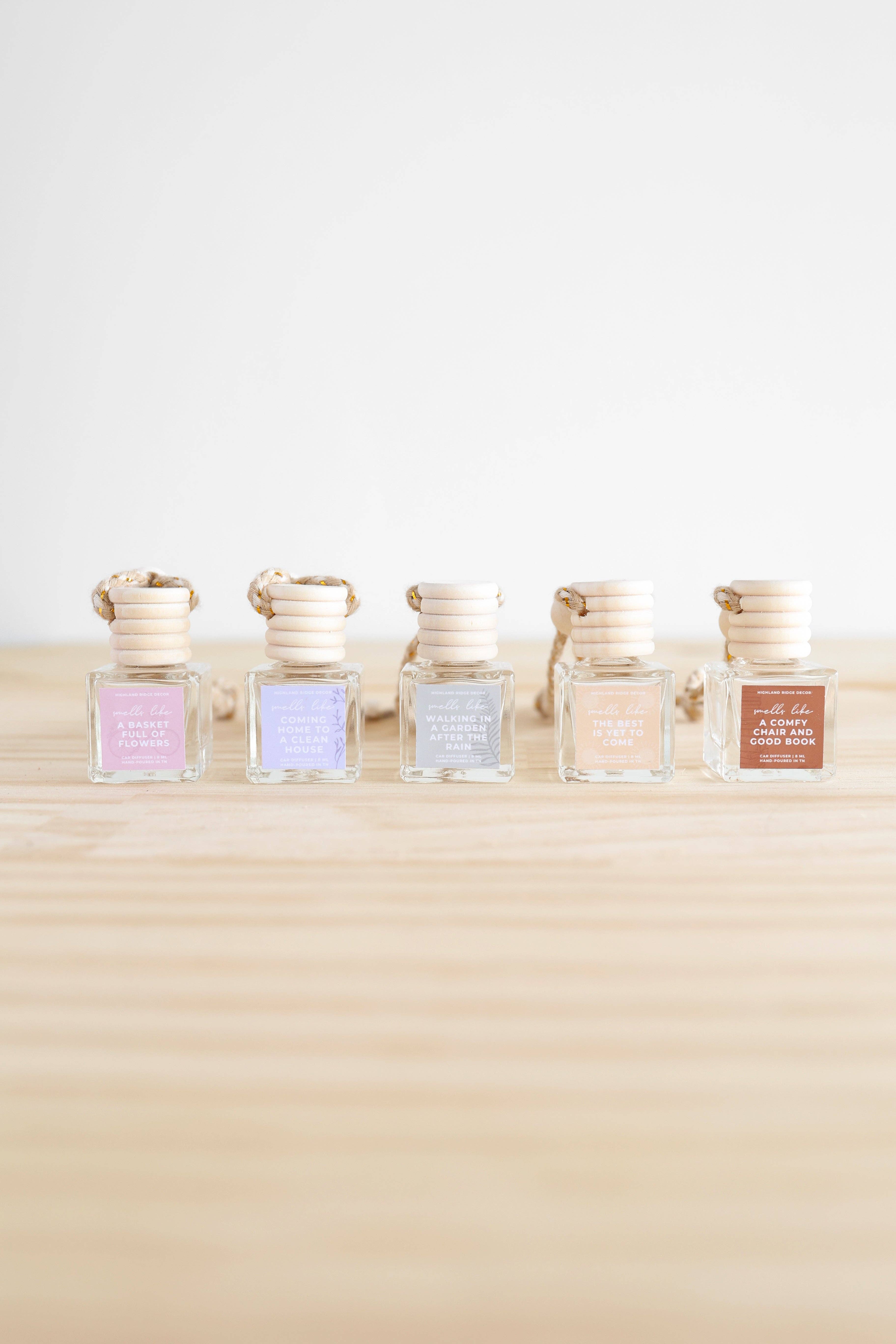 Highland Ridge  |  Handmade Home Decor – wholesale Car Freshener - Unisex – A Basket Full of Flowers Car Diffuser2