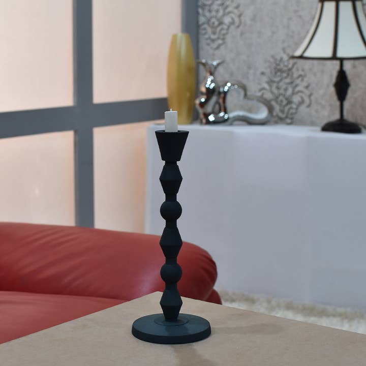 Håndlavet Forest Green Sæt Med En Søjle Lysestage BBH for engroshandel hos BBH Homes LLC