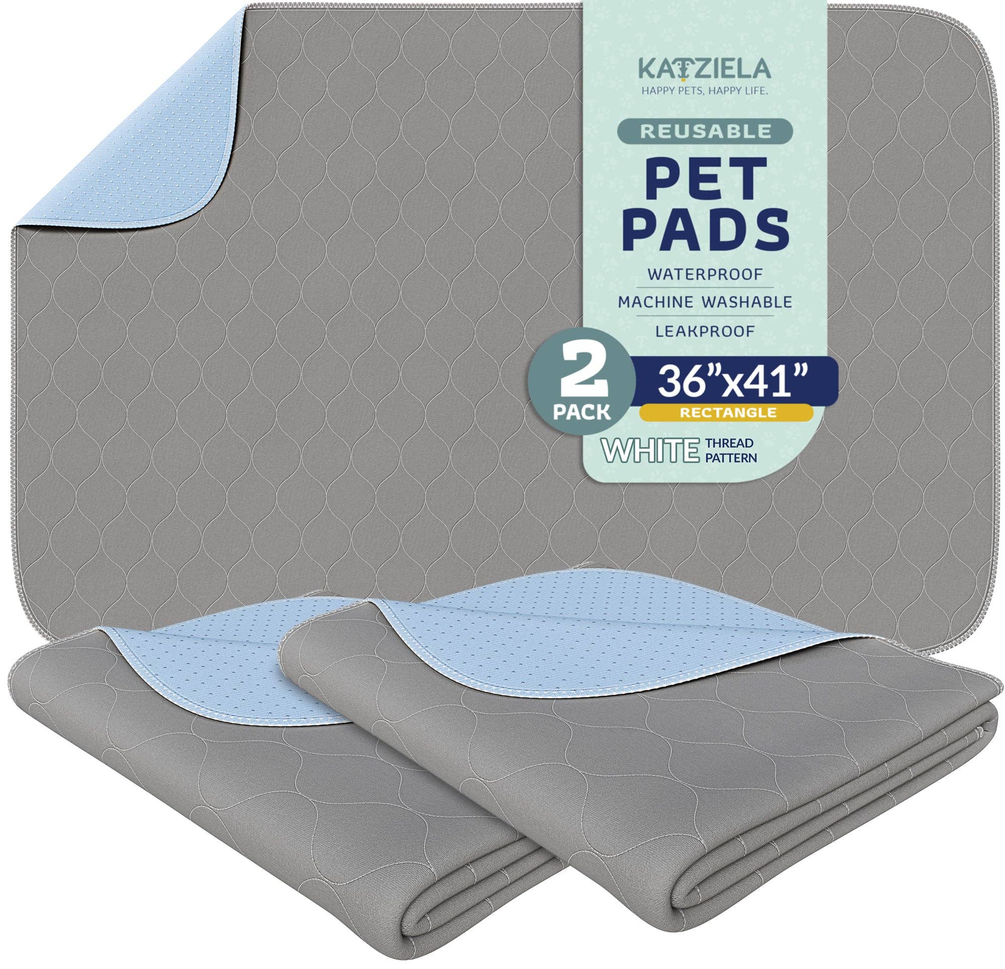 Katziela - Vente Tapis de propreté - chien - Tampons à pipi lavables réutilisables pour chiens, chats et humains, imperméables15