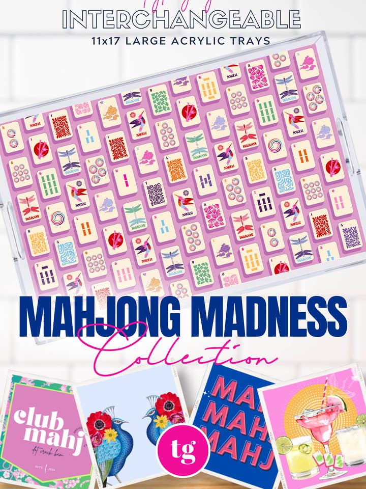11x17 MAHJONG MADNESS insert set of 10 for wholesale by TAYLOR GRAY