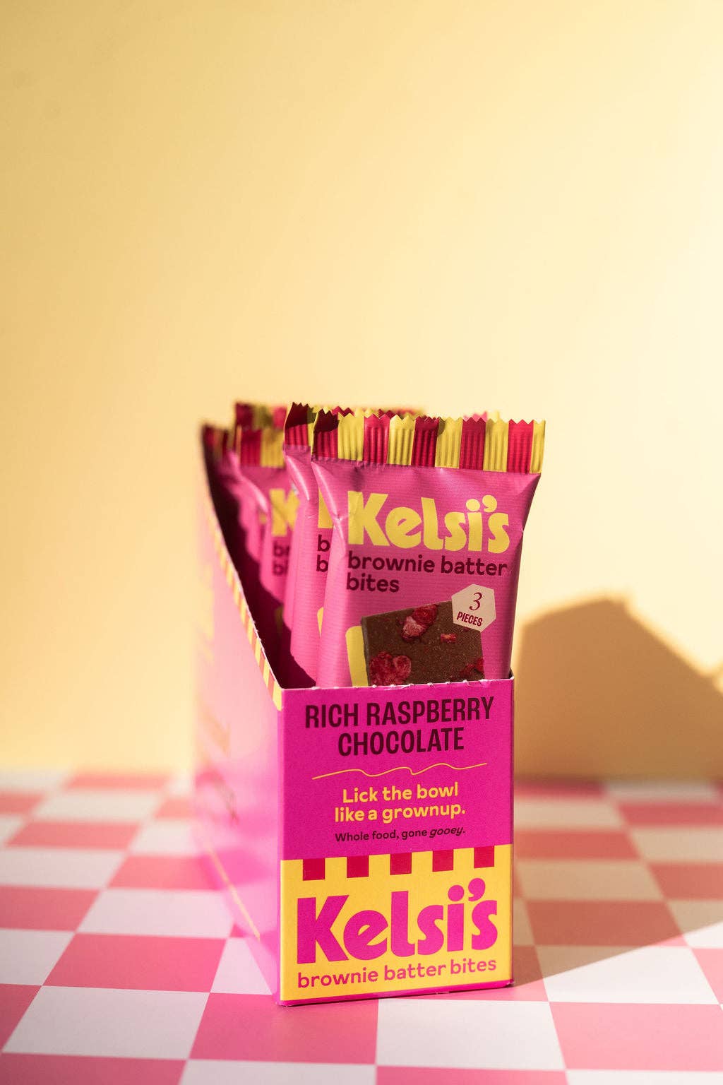 Kelsi&#x27;s - Vente Barres de céréales - Bouchées de pâte à brownie au chocolat et framboise riches sans gluten0