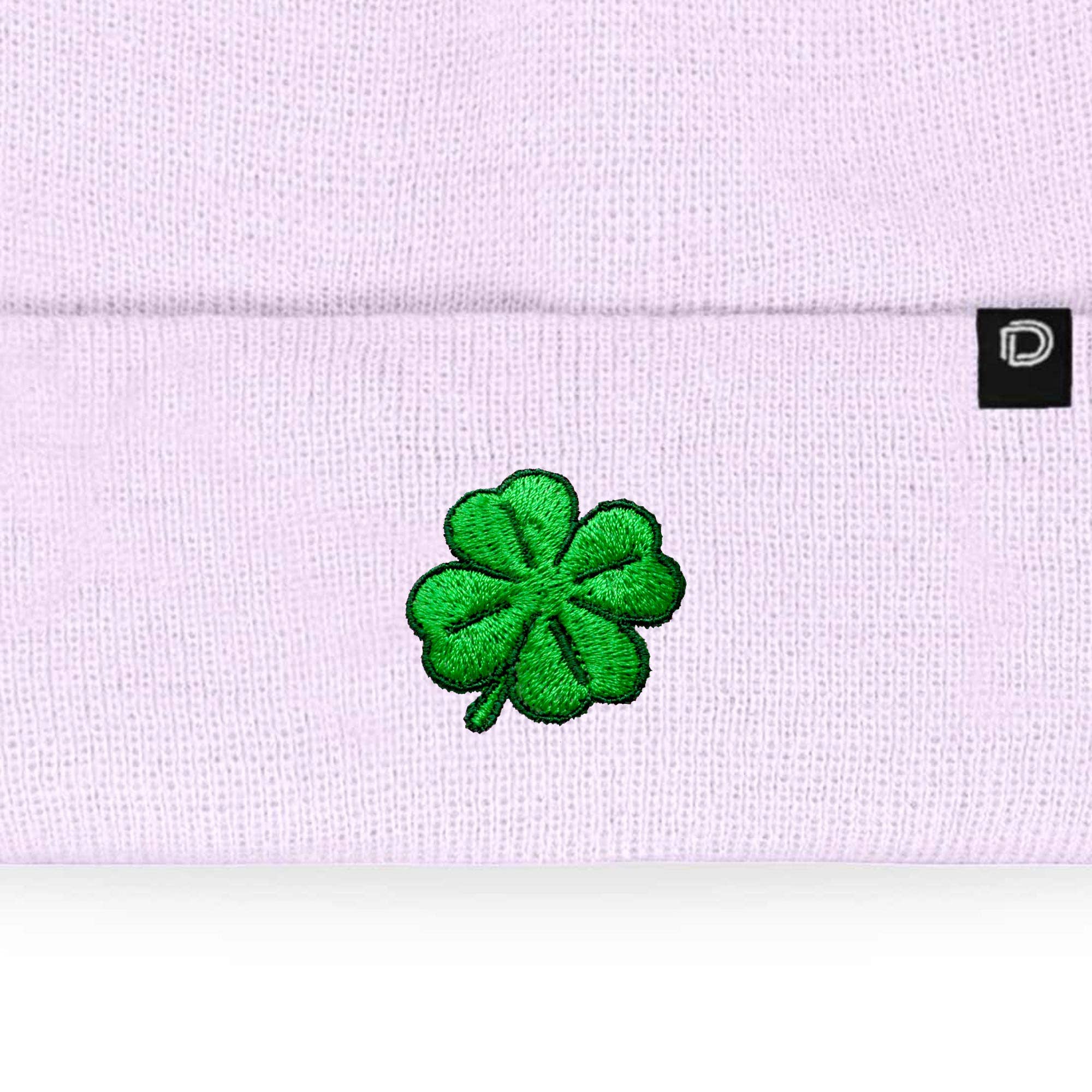 Dalix - Wholesale Beanie - Women's - Dalix Embroidered Clover Beanie Cap Cuffed Knit Hat Women19