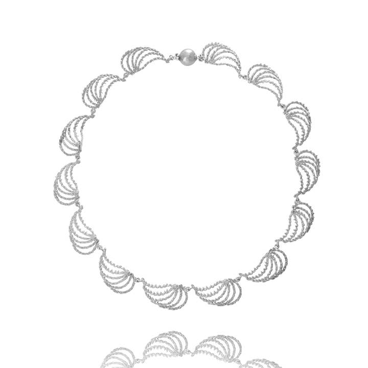 Asterias Necklace 925 Sterling Silver for wholesale by AURUM by Guðbjörg