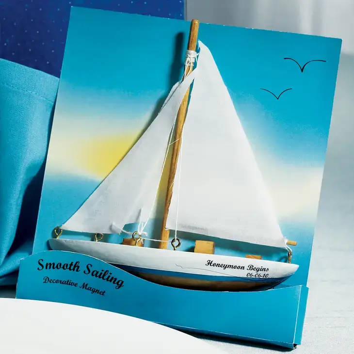 Weddingstar Inc. – wholesale Party gift – Sailboat Magnet Favor Gift - Smooth Sailing - Set of 61