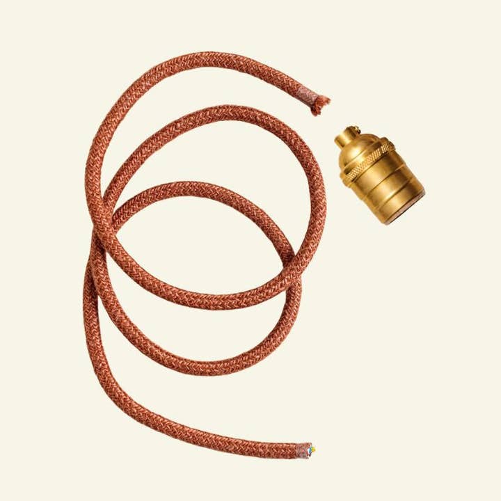 Jute Flex och Lamphållare, Orange (US) för wholesale av Hastshilp