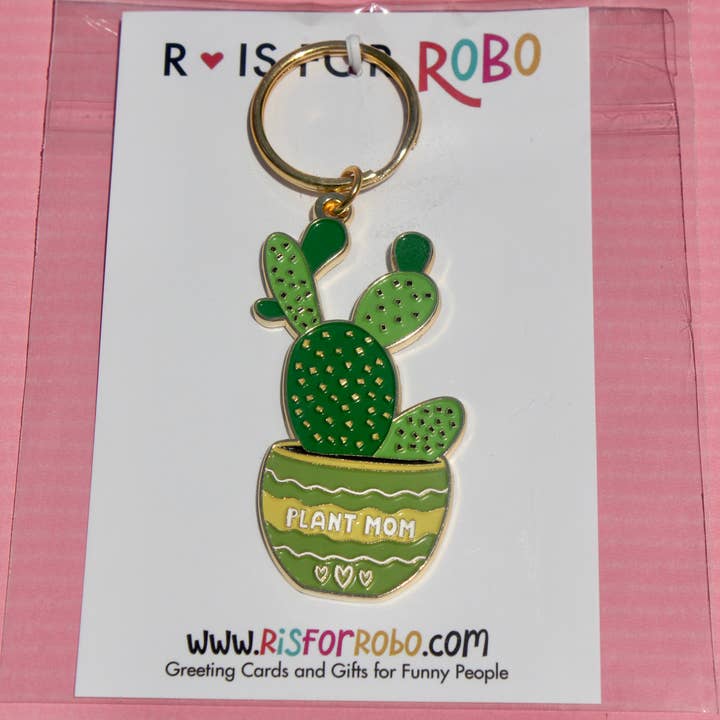 R is for Robo - Wholesale Keychain - Women's - Plant Mom Keychains for Women Western Plant Accessories3