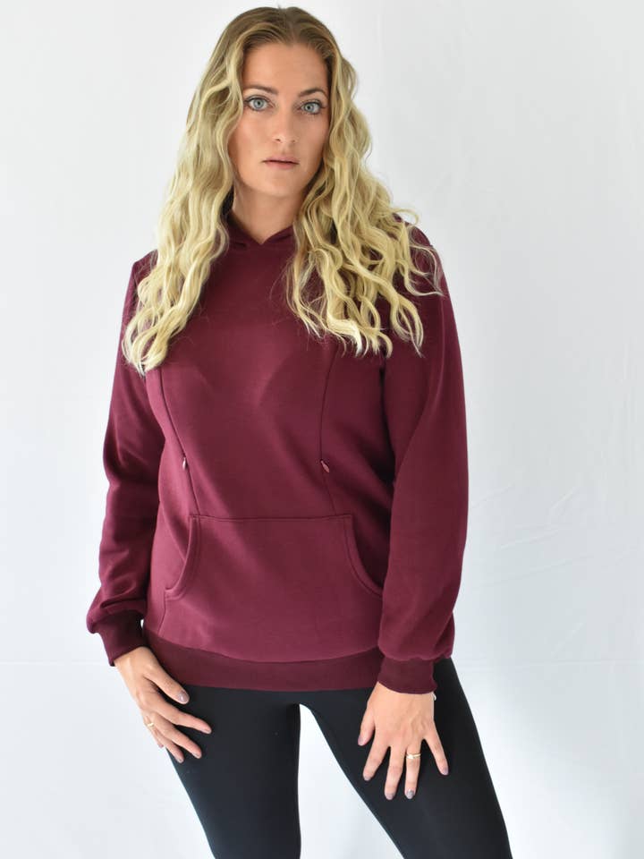 Ella Bella Maternity - Wholesale Hoodie - Women's - Jaydon Nursing Hoodie2