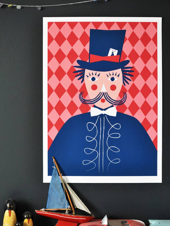 Magician print van Famille Summerbelle voor wholesale door Famille Summerbelle