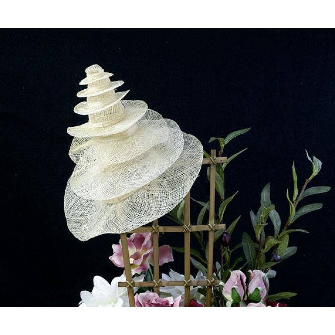 Buhi Imports - Wholesale Party Hat/Crown - Bleached sinamay (natural material) hat muliple sizes2