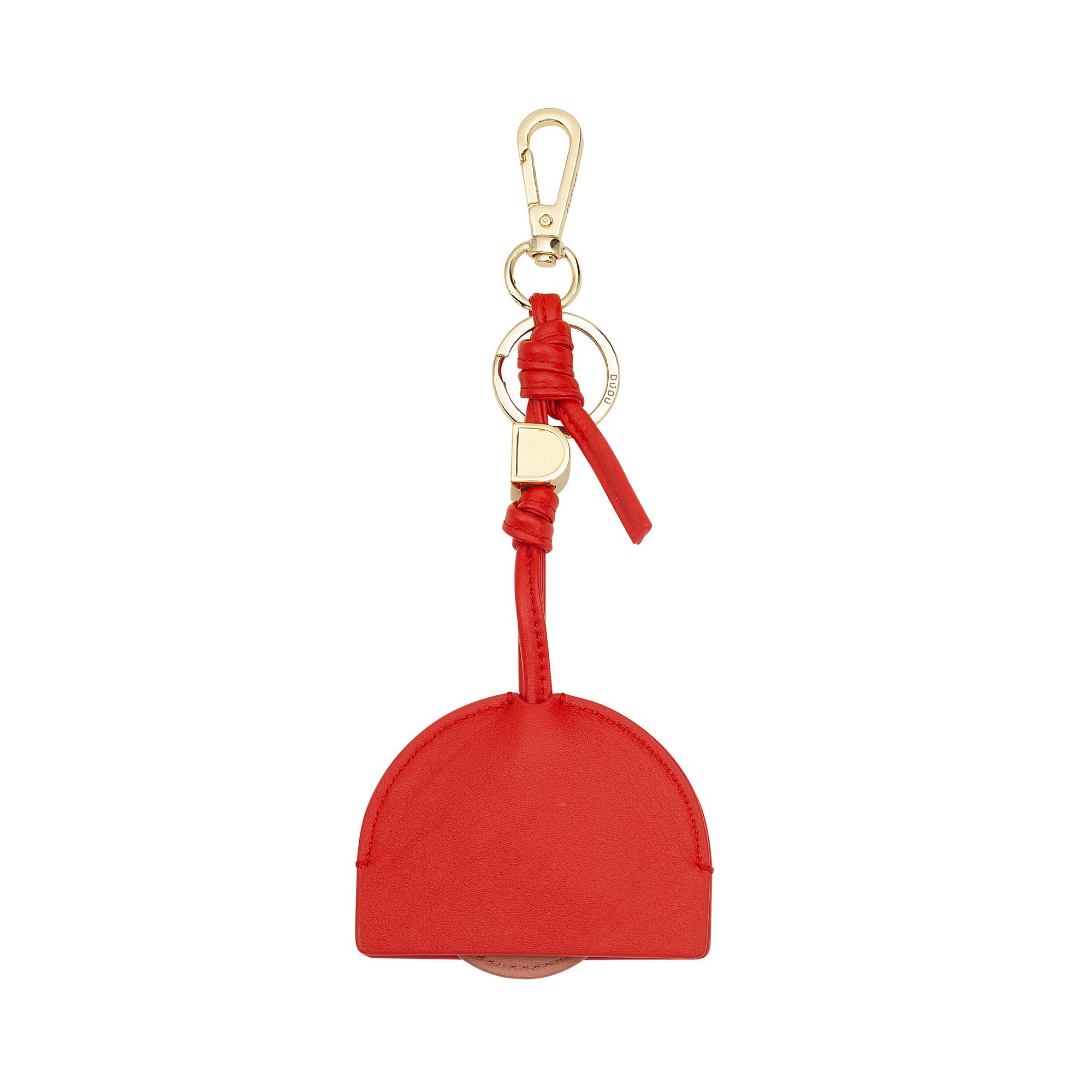 dudu - Wholesale Keychain - Unisex - Dudu Keychain In Genuine Leather With Airtag Flame Red1